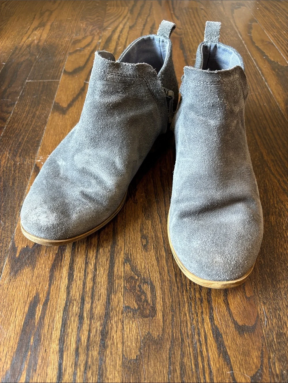 TOMS Women’s Gray Suede Ankle Boots
